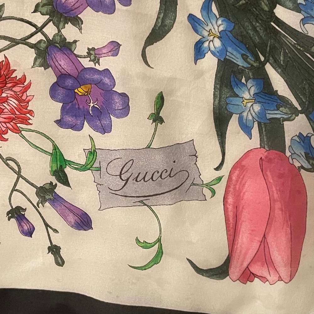 Gucci Floral Scarf